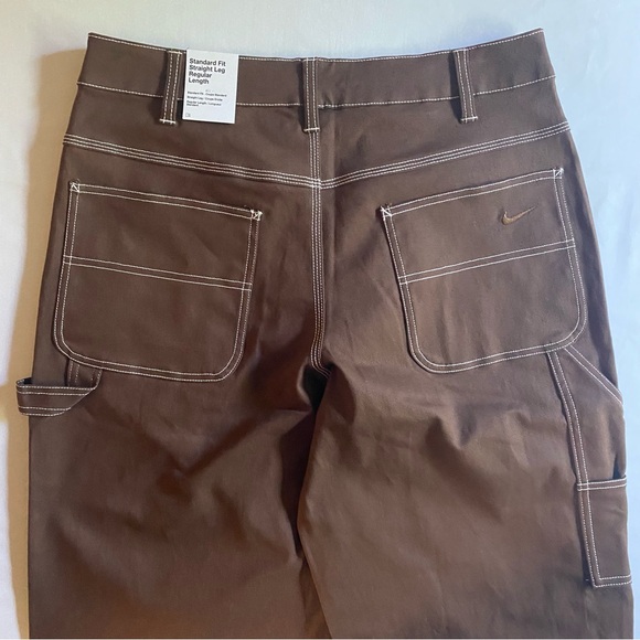 Nike SB Carpenter Pants Mens 32 Brown Baggy Skater Straight Leg Loose Fit Y2K - Picture 10 of 16
